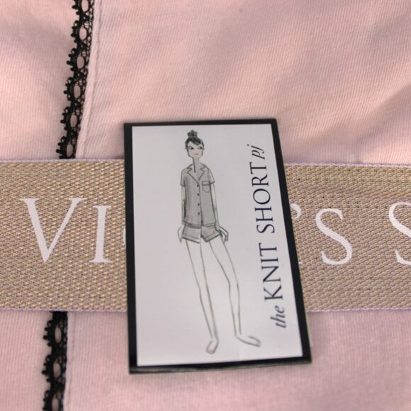 Brand NWT Knit Short Pajama Set - original Victoria’s Secret ribbon - Picture 2 of 4